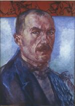 Self-portrait by Petrov-Vodkin (1912, Volgograd).jpg
