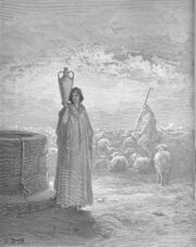 022.Jacob Tends Laban's Flocks and Meets Rachel.jpg
