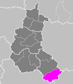 Лангр на карте
