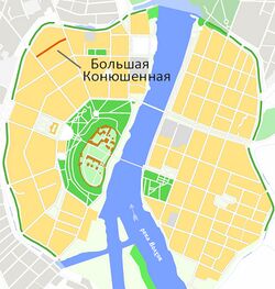 На карте города