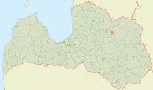 Лизумская волость на карте