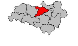 Кантон на карте департамента Шаранта