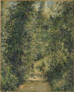 Pissarro - Chemin sous bois, en été, 1877.jpg