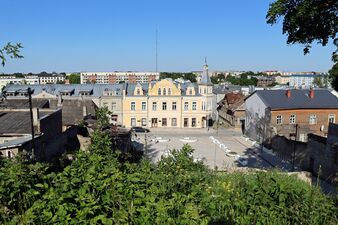 Вид на улицу Пикк с холма Валлимяги