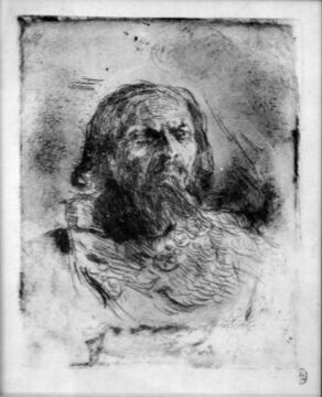 Ф. И. Шаляпин в роли Ивана Грозного. В. А. Серов. 1897 год