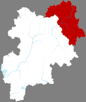 Жунсянь на карте