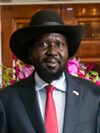President Barack Obama and First Lady Michelle Obama greet His Excellency Salva Kiir Mayardit, President of the Republic of South Sudan (cropped).jpg