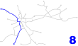 Krakow tram line 8.svg