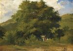 Paysage avec femmes sous un grand arbre.jpg