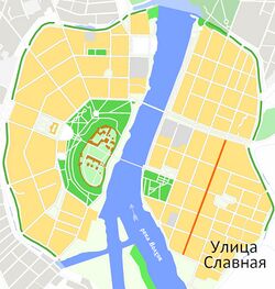 На карте города