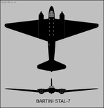 Bartini Stal-7 two-view silhouette.png