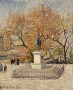 Camille Pissarro - Statue d’Henri IV, début de printemps, 1re série - 1361.jpg