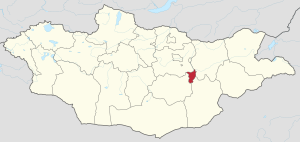 Говь-Сумбэр на карте