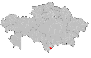 Казыгуртский район на карте