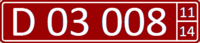 Kyrgyzstan Diplomatic license plate 2014.png