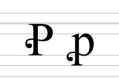 Latin letter P with flourish.svg