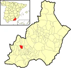 Расположение муниципалитета Оанес на карте провинции