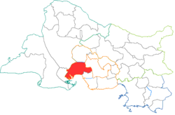 Кантон на карте департамента Буш-дю-Рон