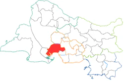 Кантон на карте департамента Буш-дю-Рон