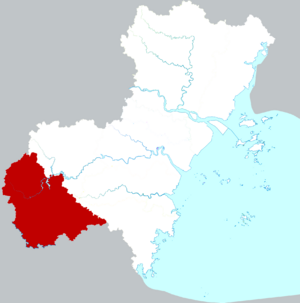 Тайшунь на карте