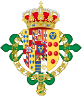 Coat of arms of Pedro of Bourbon-Two Sicilies (Spanish Heraldry).svg