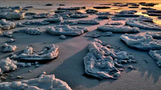 Ice field near the shore at sunset.jpg