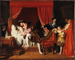 Jean-Auguste-Dominique Ingres - François Ier reçoit les derniers soupirs de Léonard de Vinci - PDUT1165 - Musée des Beaux-Arts de la ville de Paris.jpg