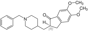 (R)-Donepezil Structural Formula V1.svg