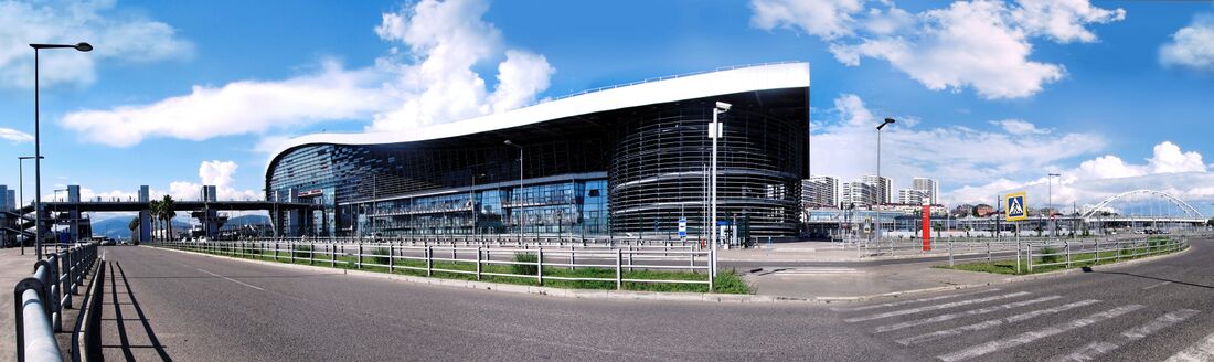 Панорама пассажирского терминала вокзала. 2016 год.