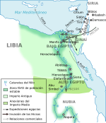 Ancient Egypt old and middle kingdom-es.svg