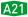 Autokinetodromos A21 number.svg
