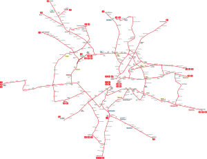 Bucharest tram network.svg