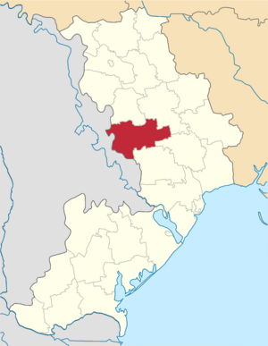 Великомихайловский район на карте