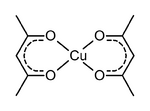Scheme 1. Structure of copper(II) acetylacetonate