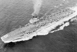 HMS Ocean (R68) off Korea c1952.jpg