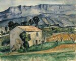 Maison devant la Sainte-Victoire près de Gardanne, par Paul Cézanne, Indianapolis Museum of Art.jpg