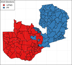 2016 Zambia Presidential Election Results by Constituency.svg