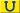 600px HEX-083994 U on HEX-FFE700 background.svg
