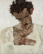 Egon Schiele - Self-Portrait with Lowered Head - Google Art Project.jpg