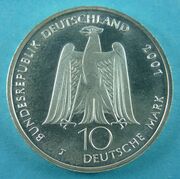 Реверс монеты 200 летие со дня рождения Альберта Лорцинга