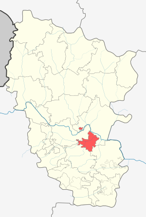 город Луганск на карте