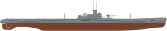 Shadowgraph Leninets class XIII mod series submarine.svg