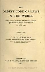 The oldest code of laws in the world (1903).png