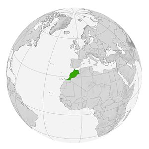Марокко на карте мира