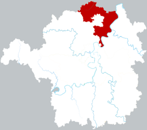 Хэншань на карте