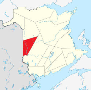 Map of New Brunswick highlighting Carleton County.png