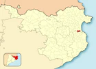 Расположение муниципалитета на карте провинции
