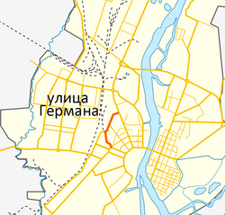 На карте города