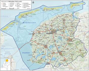 Фрисландия на карте