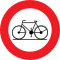 Gesloten voor fietsen/Accès interdit aux cycles